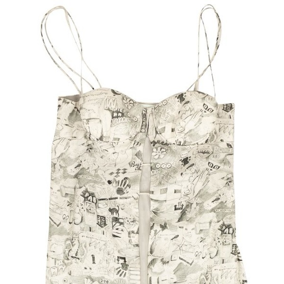 ✨ Host Pick ✨ NWOT Off-White Graphic Long Dress in White - Picture 15 of 17